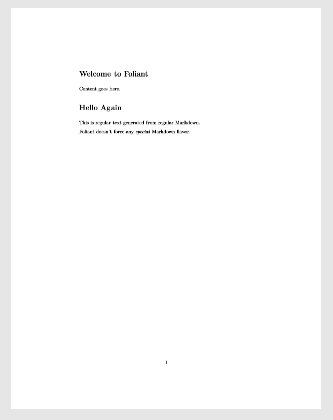 New page in the pdf document